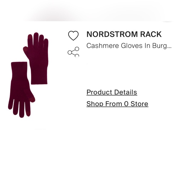 Nordstrom Rack Accessories Nwt Nordstrom Rack 0 Cashmere Gloves